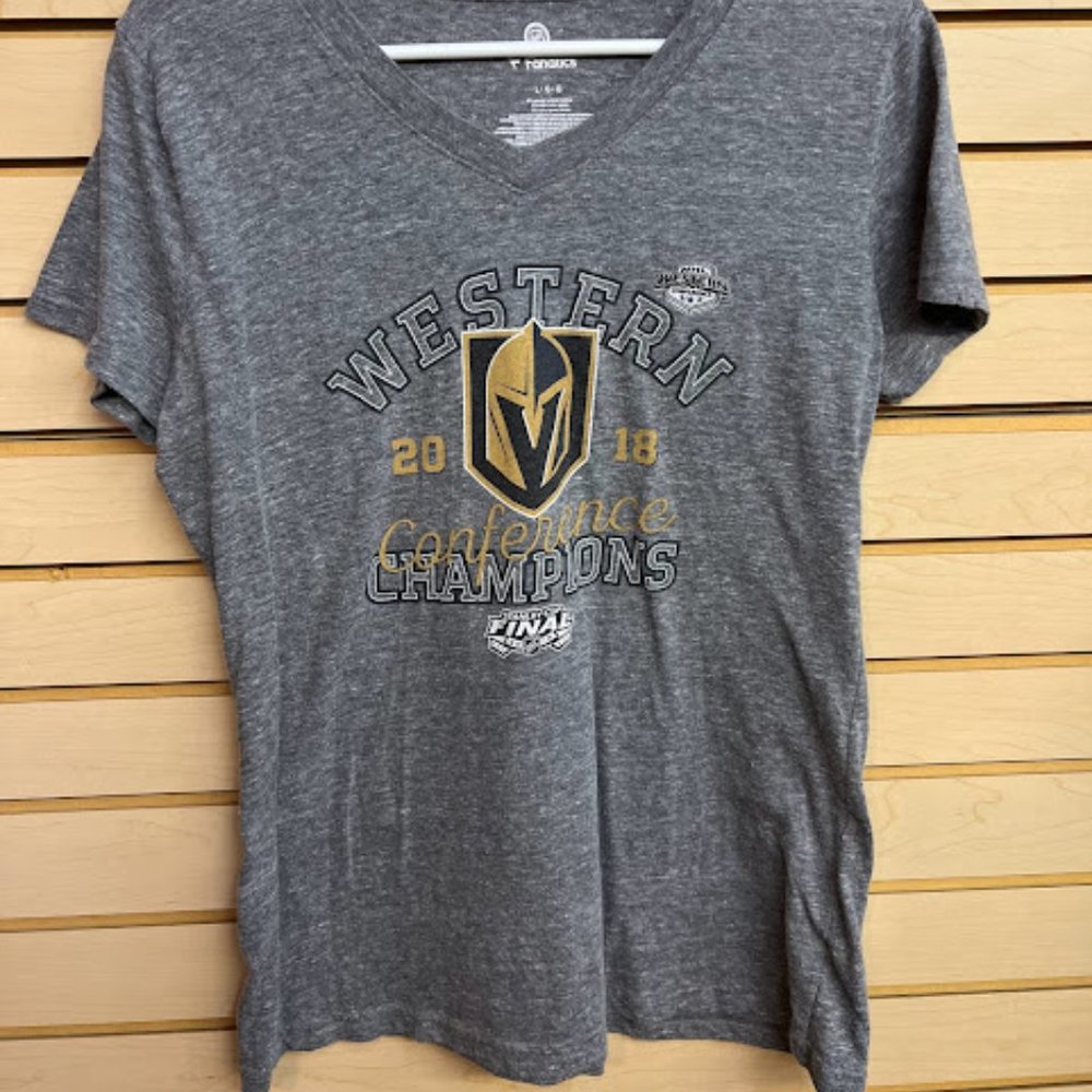 Grey V-Neck Vegas Golden Knights Collectors Item Tee